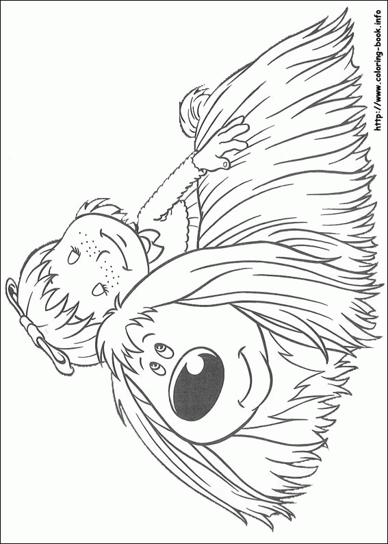 Kolorowanka Kotek i jego Przyjaciel - Przyjaźń Dziecka z Psem kolorowanka do druku